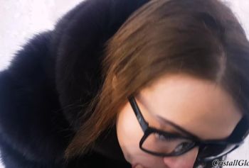 Публичный минет секс парнуха на дороге и камшот от первого лица - Кристалл Глосс