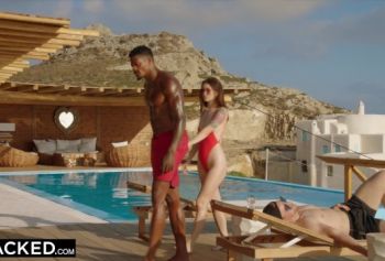 Blacked - 720 порно Озабоченной жене нужен большой чёрный член потому что муж не справляется