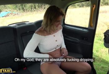 FAKE TAXI  ЗОЛОТОЙ ДОЖДЬ ОТ VICTORIA MAY ДЛЯ ГРЯЗНОГО ВОДИТЕЛЯ КЭБА